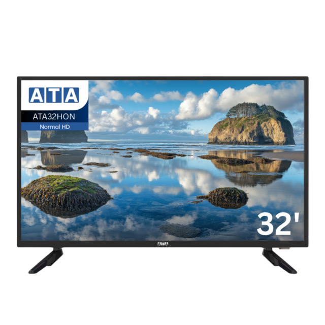 شاشة ايه تي ايه HD LED عاده 32 بوصة بفريم – ATA32HON