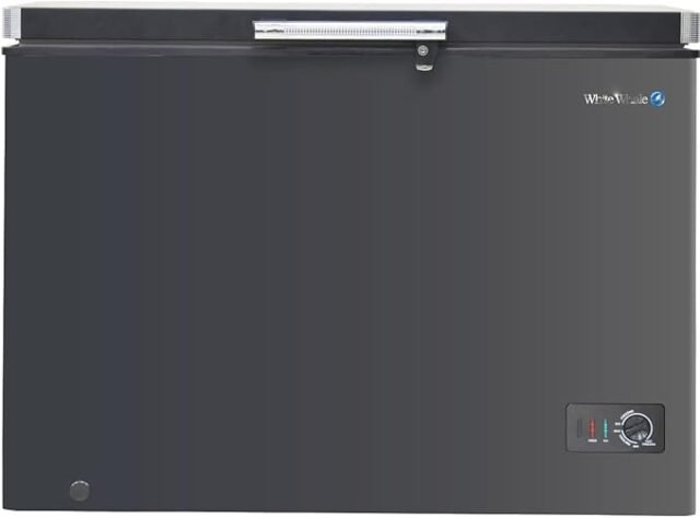 فريزر عميق افقي من وايت ويل، سعة 273 لتر، بلون اسود، موديل WCF-345 XAB